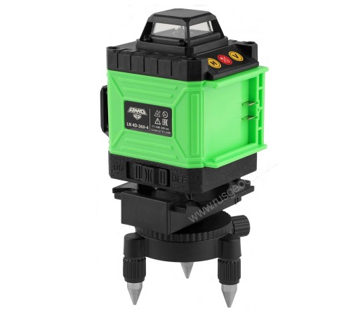 Комплект лазерного уровня AMO LN 4D-360-4 и рулетка AMO R303