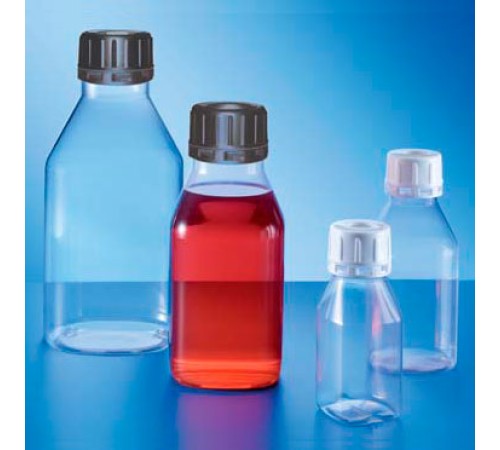 Бутыль Kautex узкогорлая "ClearGrip" 250 мл, PP, квадратная с низкими плечами, Ø 32 мм, прозрачный цвет, без крышки Бутыль Kautex узкогорлая "ClearGrip" 250 мл, PP, квадратная с низкими плечами, Ø 32 мм, прозрачный цвет, без крышки