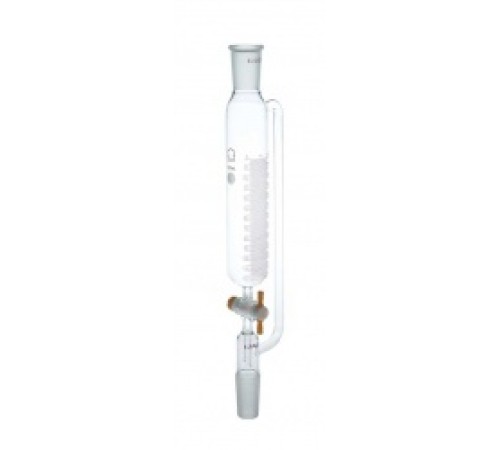 Воронка капельная цилиндрическая Kimble 60 мл, 24/40, с градуировкой, PTFE кран, с противодавлением, без пробки, стекло (Артикул 634530-0060) Воронка капельная цилиндрическая Kimble 60 мл, 24/40, с градуировкой, PTFE кран, с противодавлением, без пробки, стекло (Артикул 634530-0060)