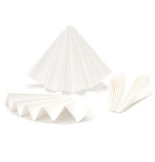 Высокочистые бумажные фильтры Hahnemühle 602h, плотные, складчатые, Ø 185 мм, для качественного анализа